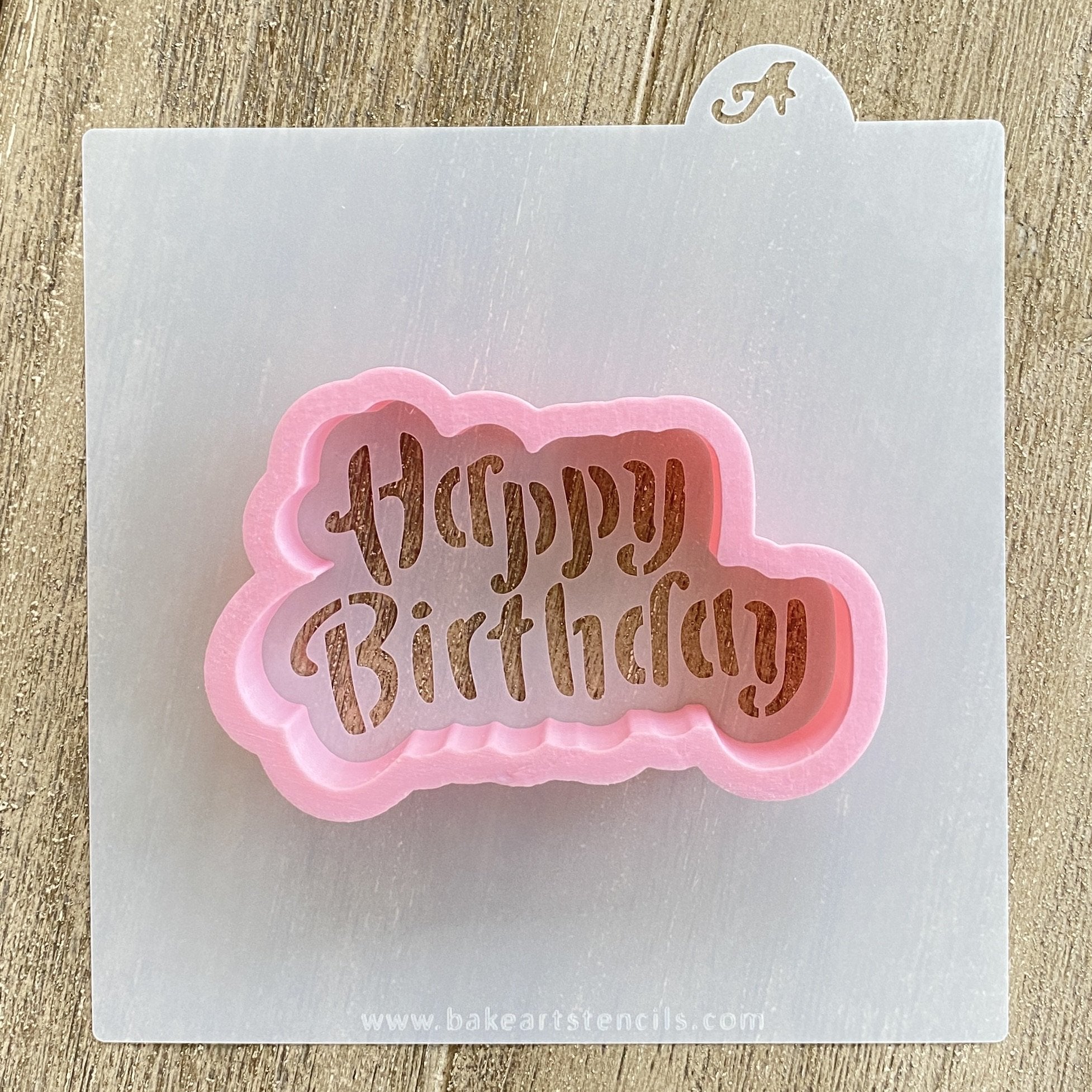 Happy Birthday Cutter/Stencil - bakeartstencils