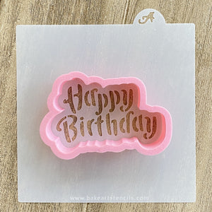 Happy Birthday Cookie Stencil with Cutter bakeartstencil