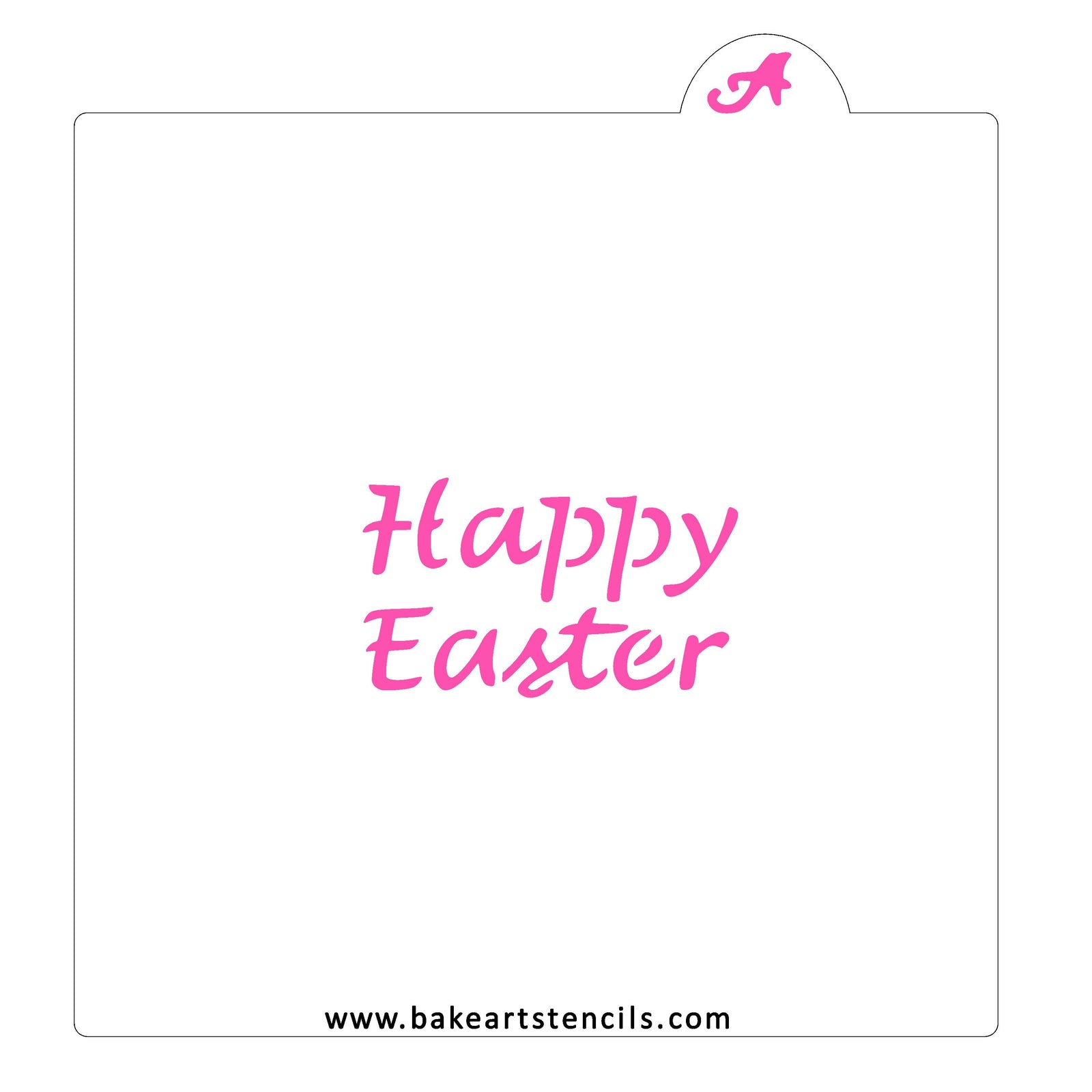 Happy Easter Cookie Stencil bakeartstencil