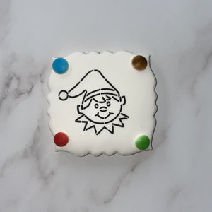 Happy Elf PYO Cookie Stencil bakeartstencil