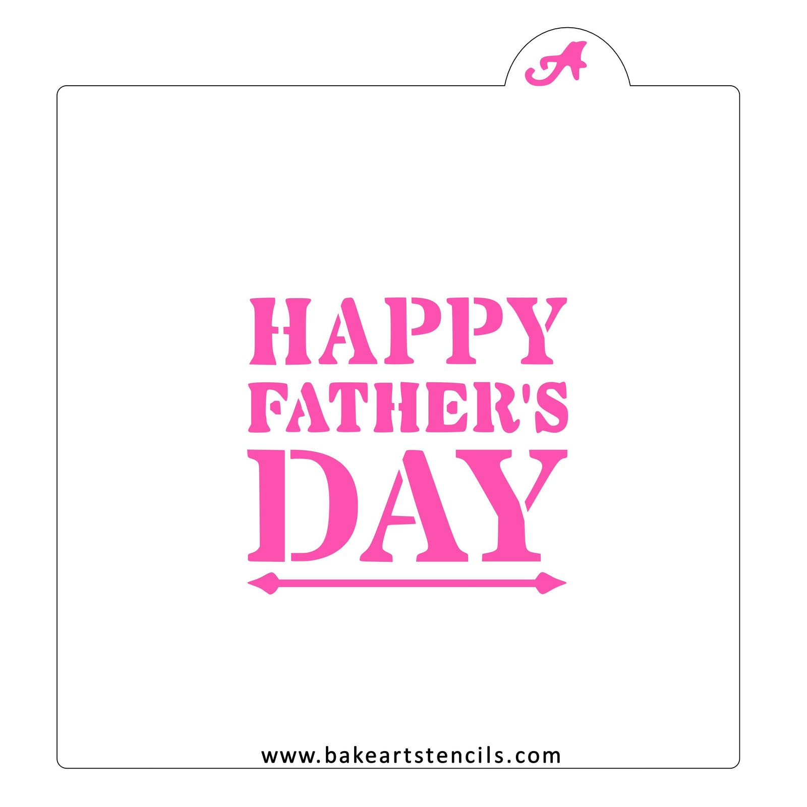 Happy Father's Day Stencil bakeartstencil