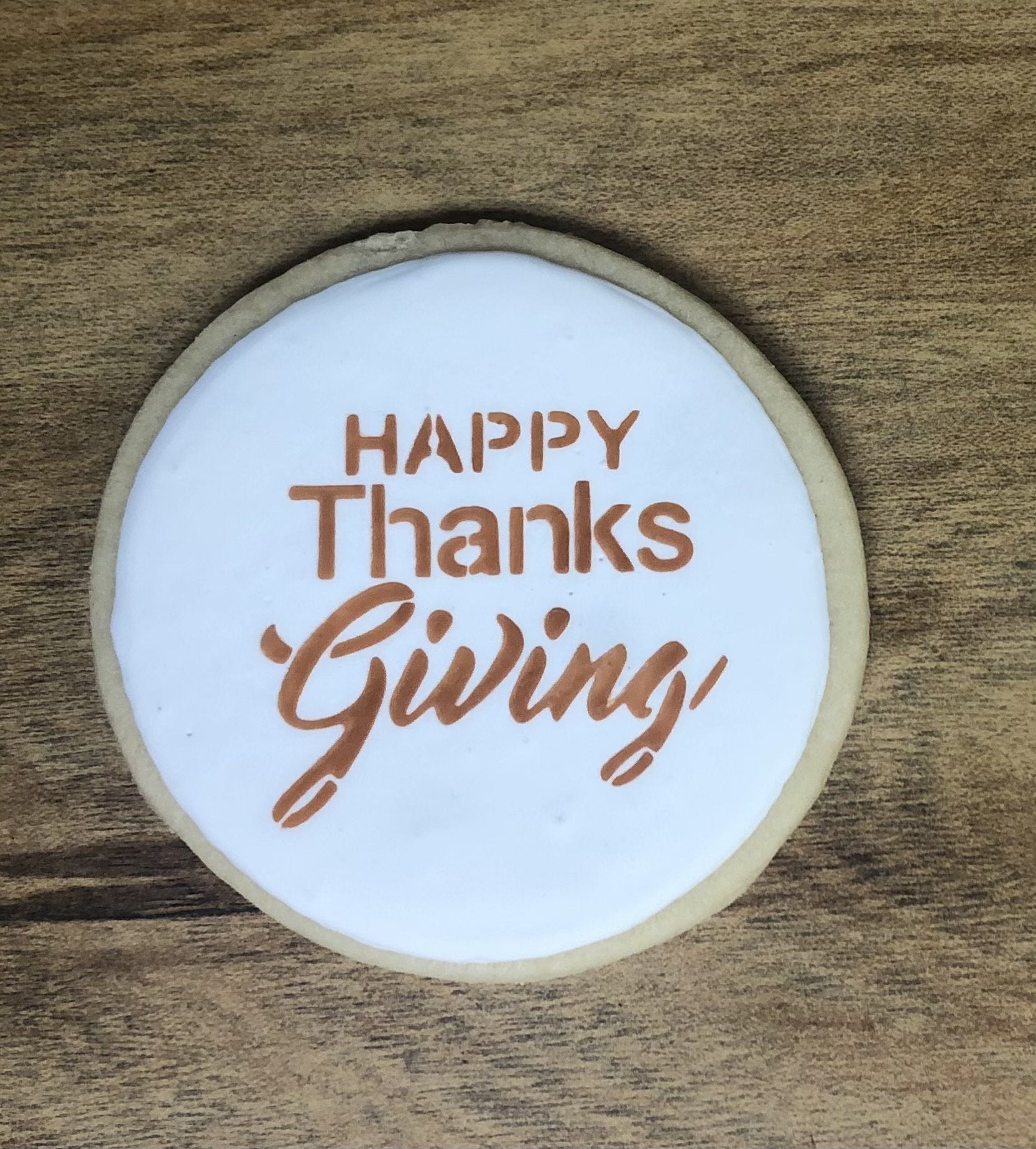 Happy Thanksgiving Cookie Stencil bakeartstencil