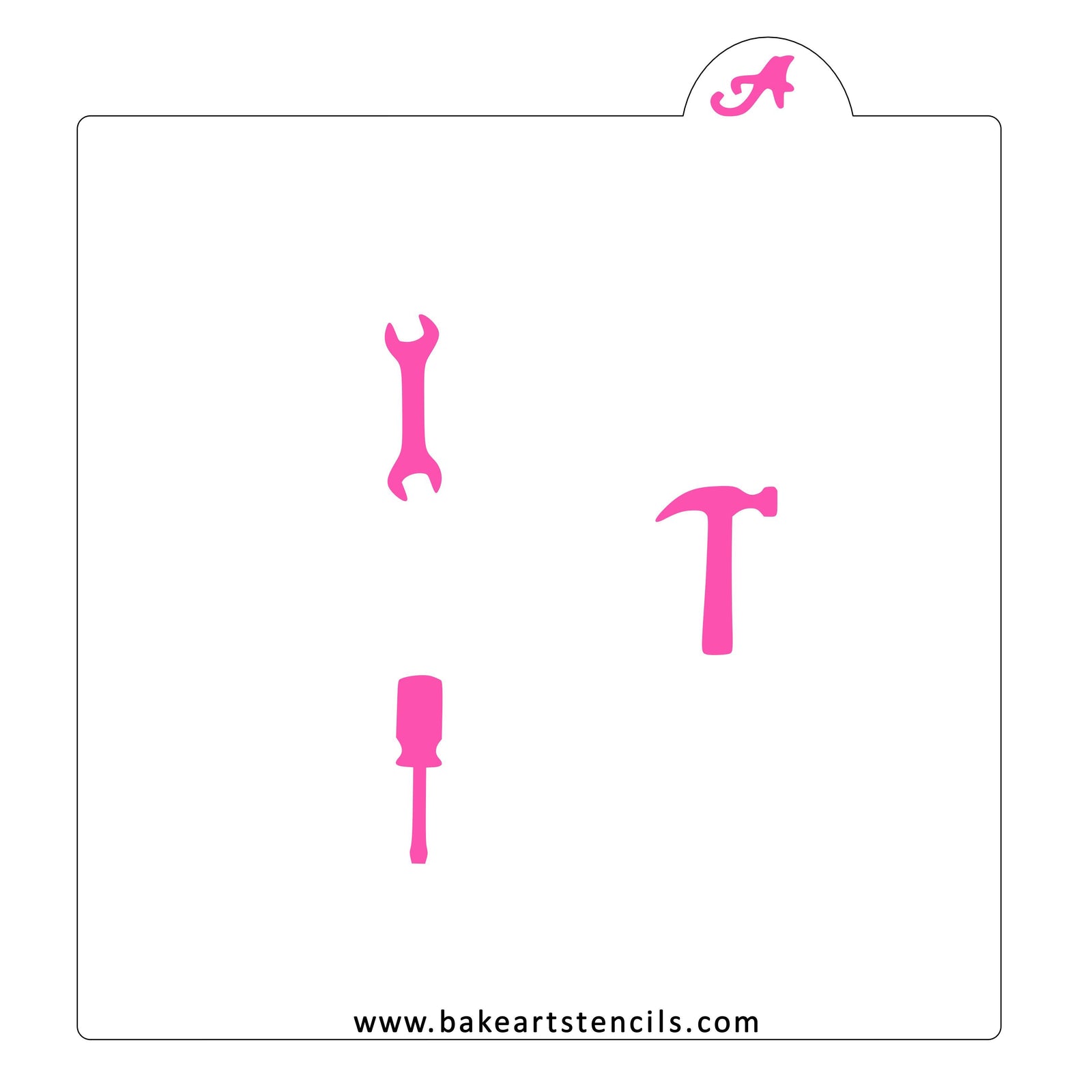 Hardware Tools Oreo Stencil bakeartstencil