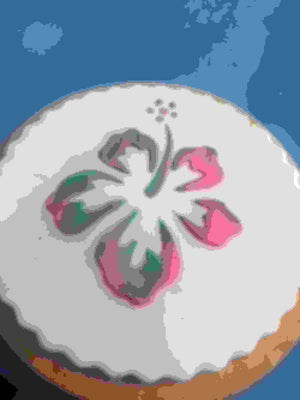 Hawaiian Flower Cookie Stencil bakeartstencil