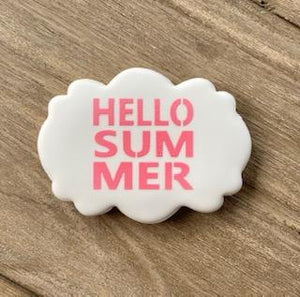 Hello Summer Cookie Stencil bakeartstencil