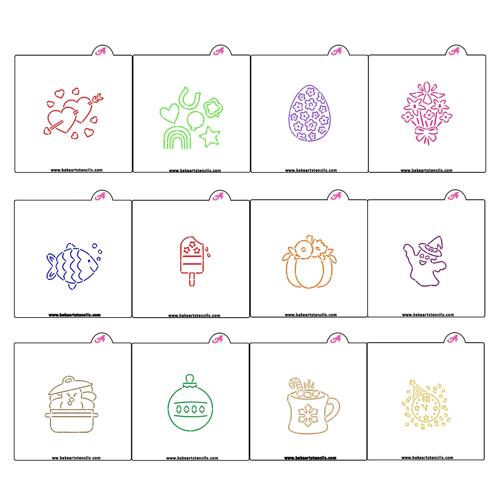 Holidays and Seasons PYO Stencil Set, Sale 