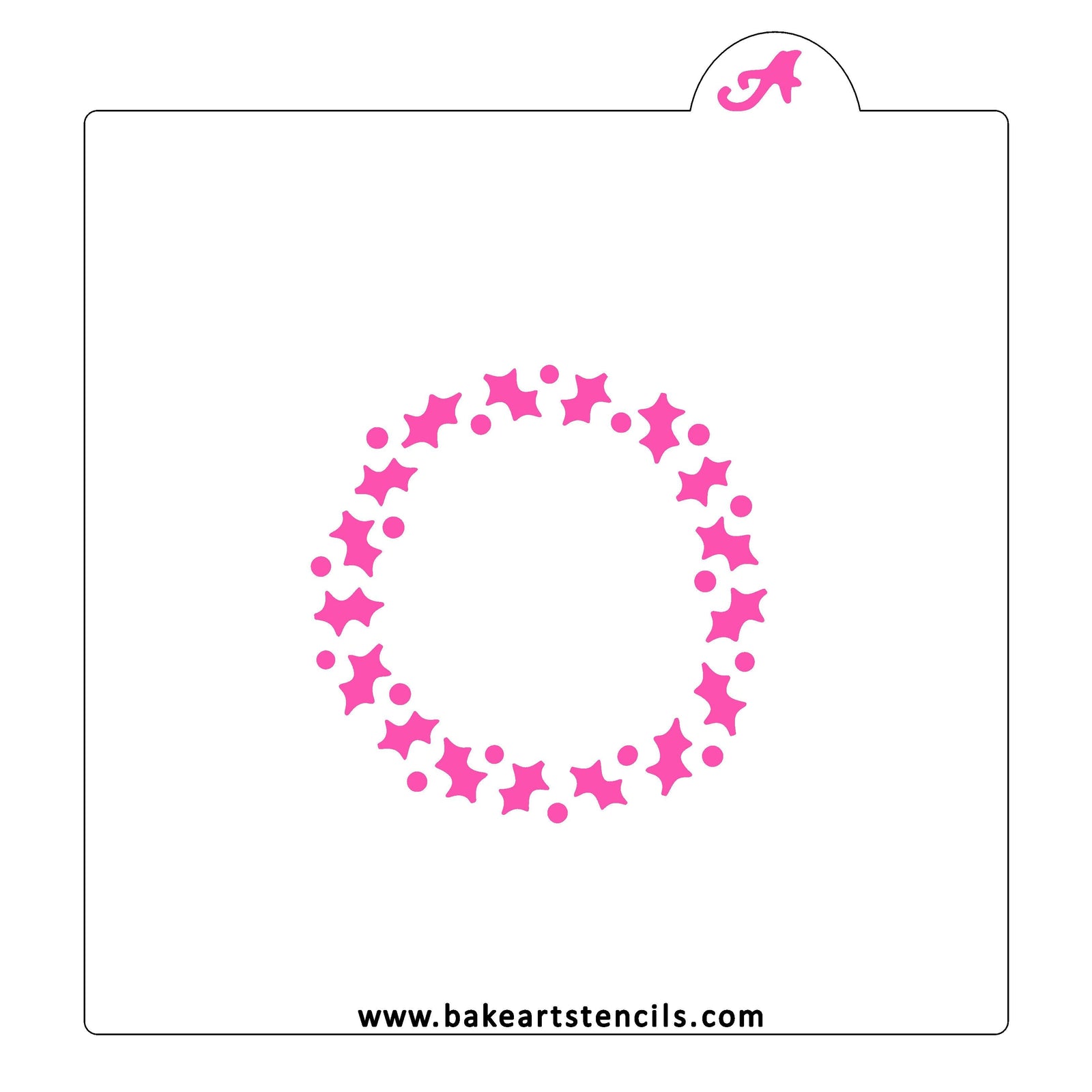 Holly and Berries Border Stencil bakeartstencil