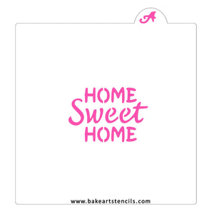 Home Sweet Home Cookie Stencil bakeartstencil