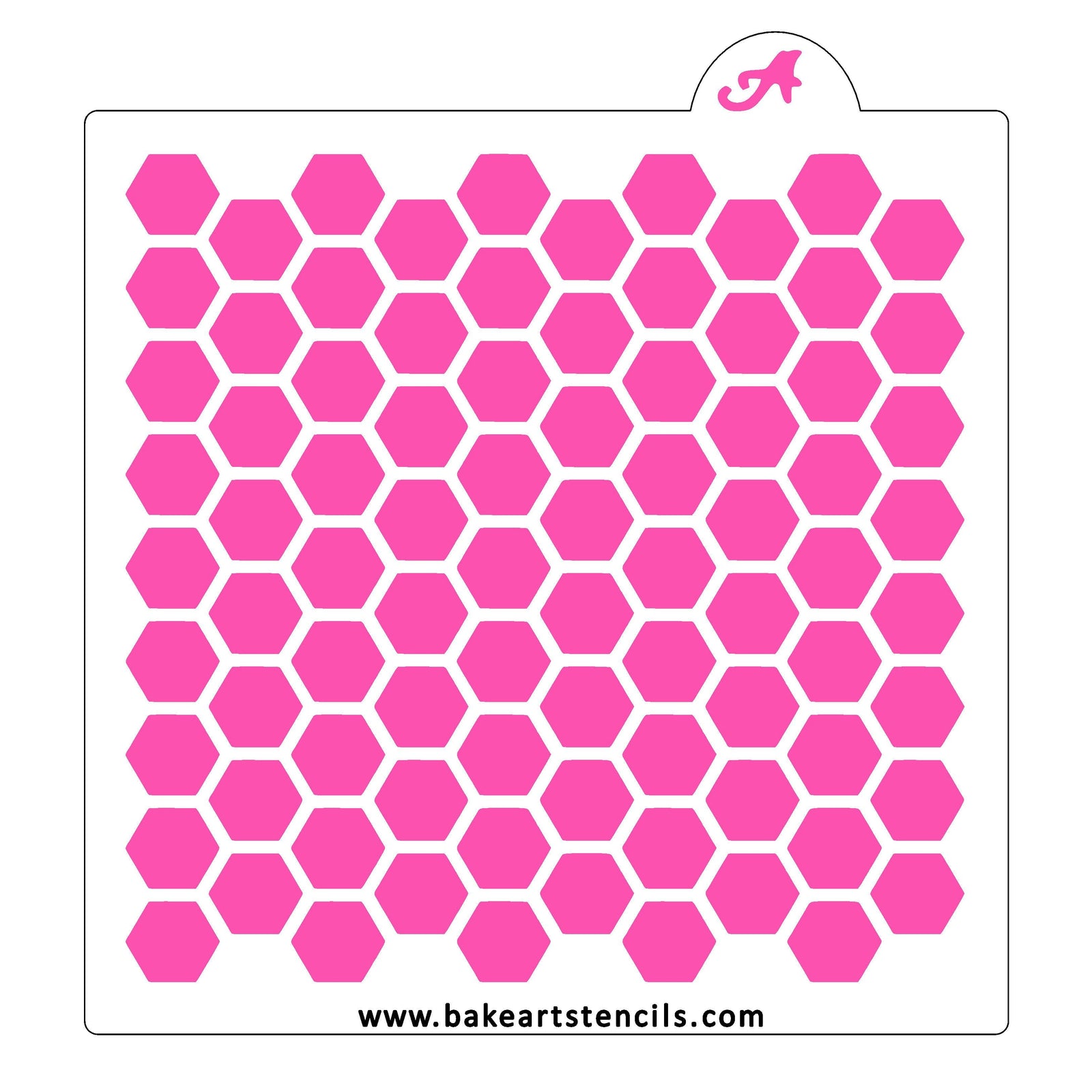 Honeycomb Pattern Stencil bakeartstencil