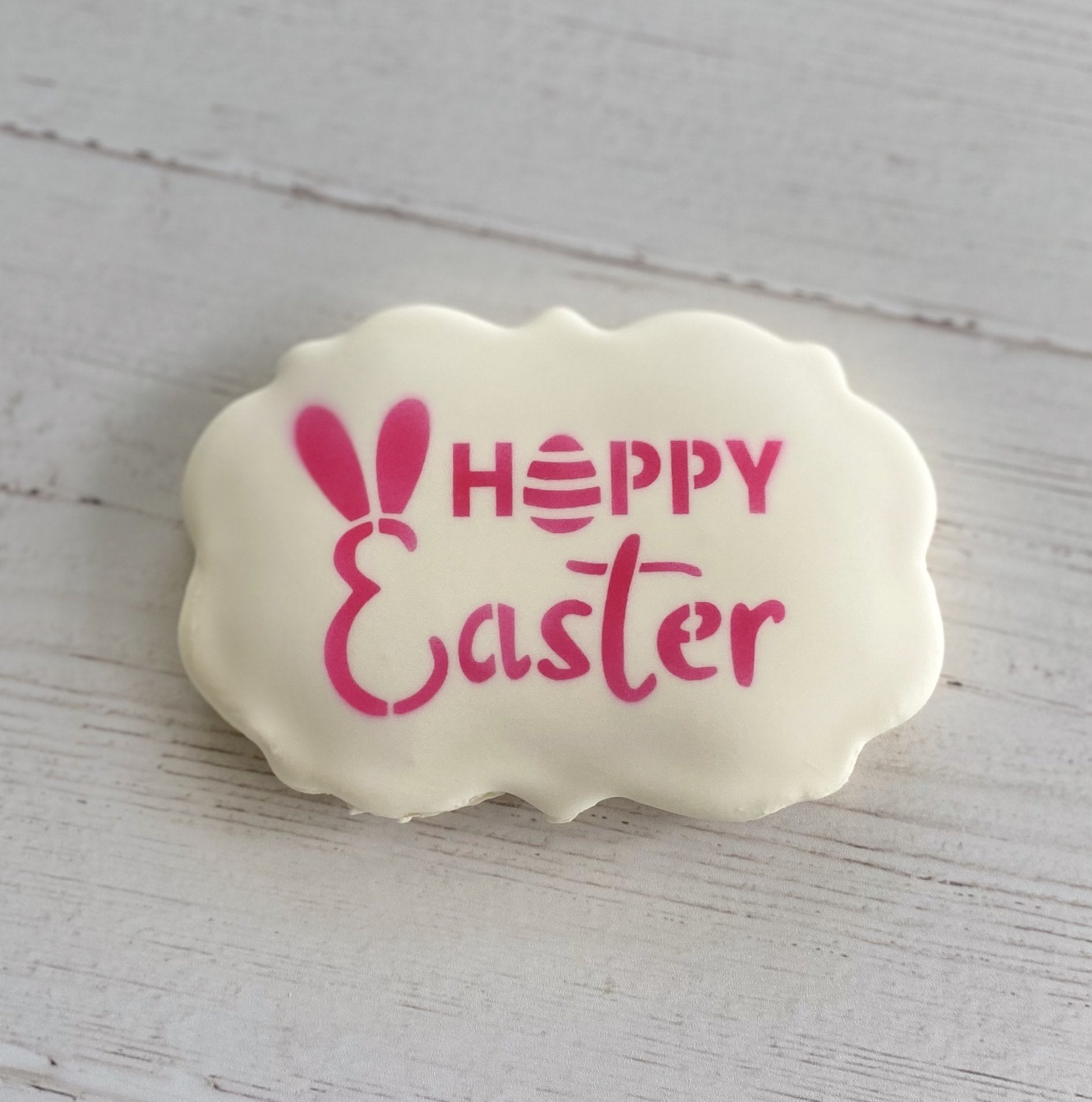 Hoppy Easter Cookie Stencil bakeartstencil