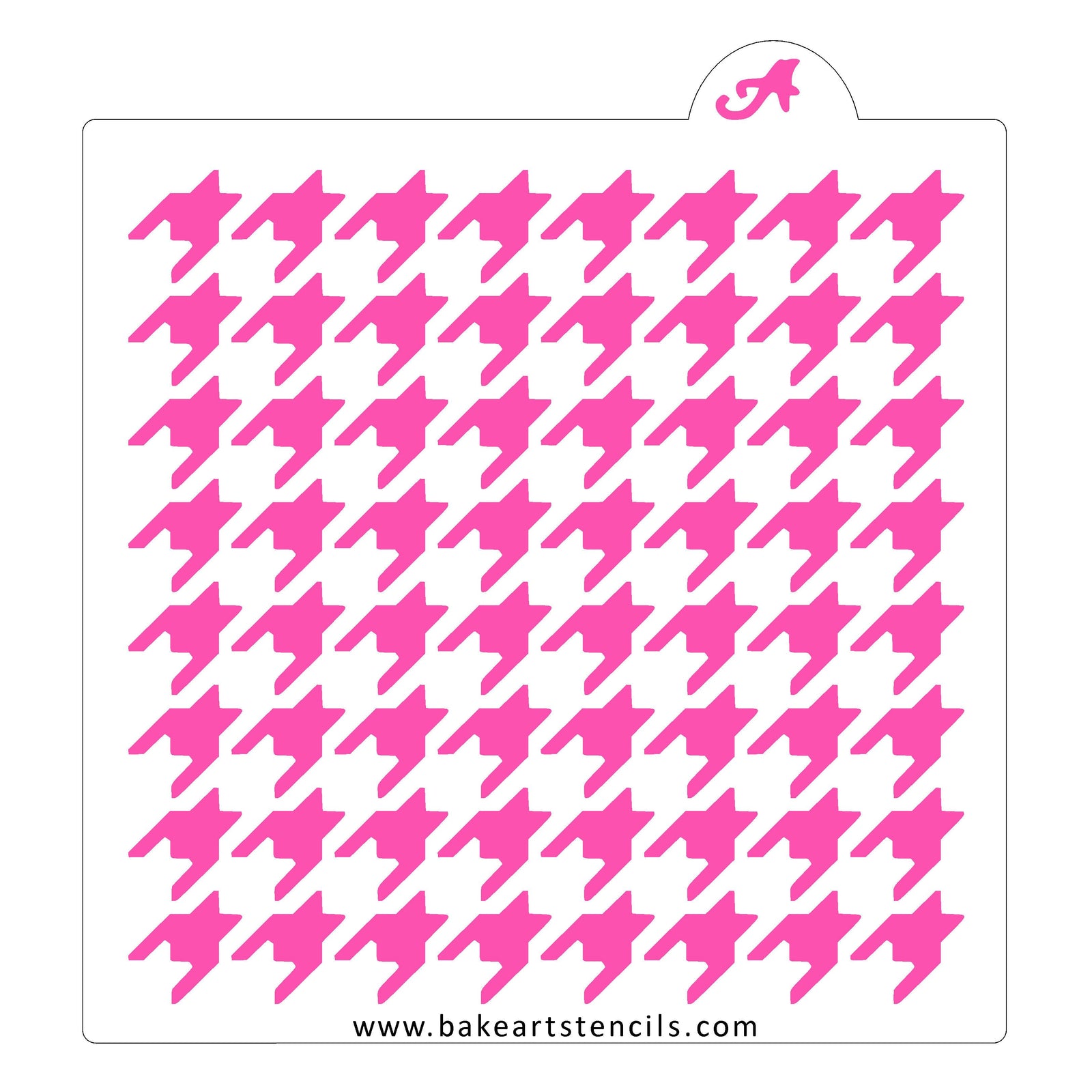 Houndstooth Pattern Cookie Stencil bakeartstencil