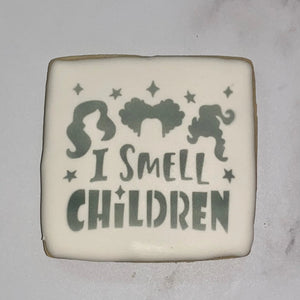 I Smell Children Cookie Stencil bakeartstencil