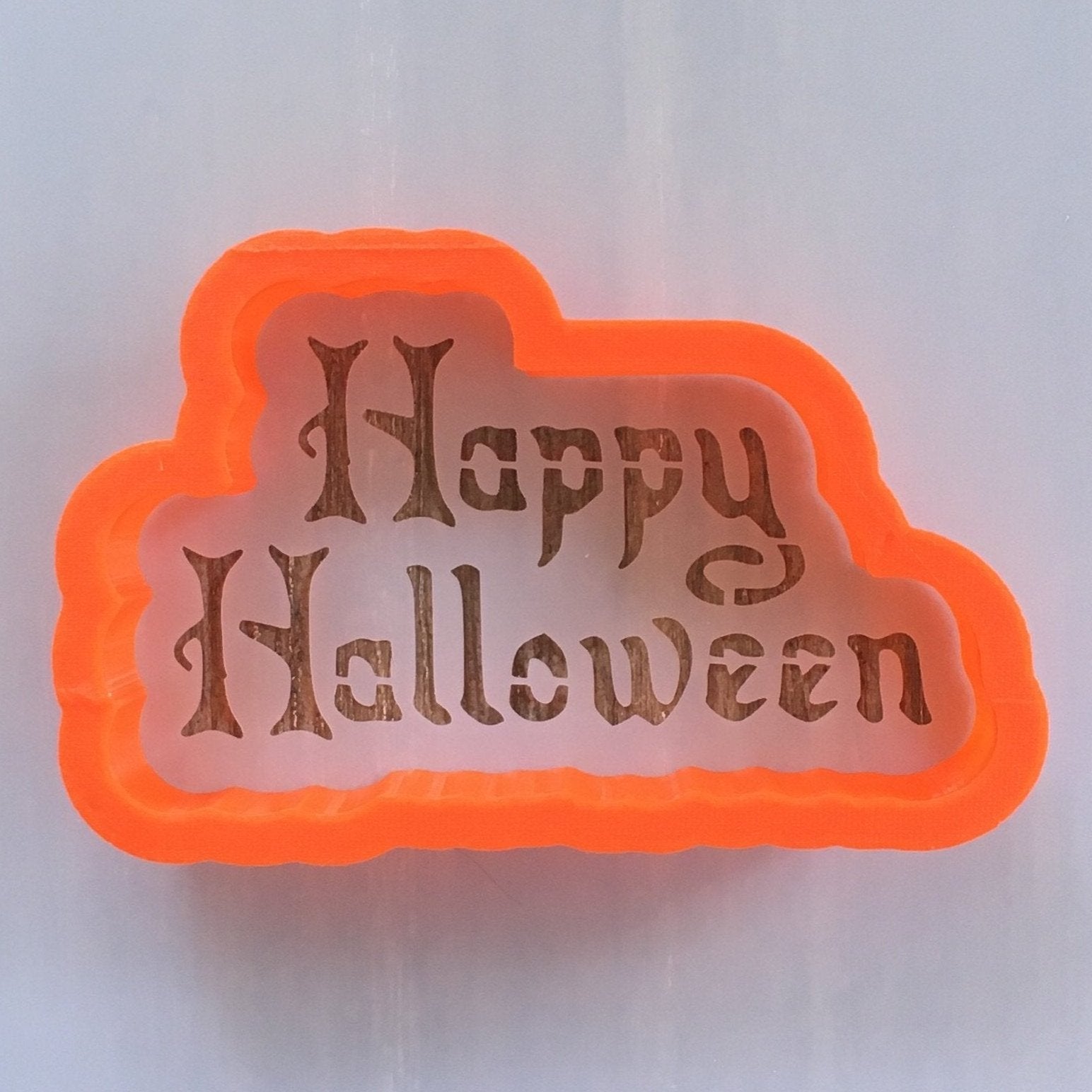 Happy Halloween Cookie Stencil with Cookie Cutter