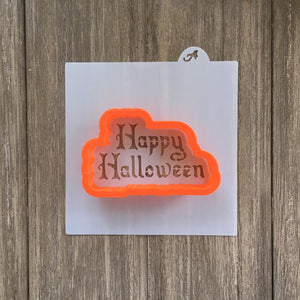 Happy Halloween Cookie Stencil with Cookie Cutter