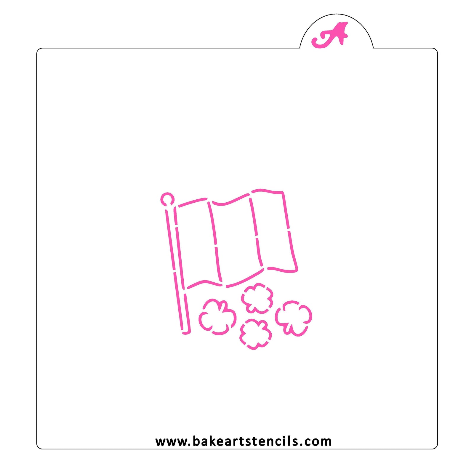 Irish Flag PYO Cookie Stencil bakeartstencil