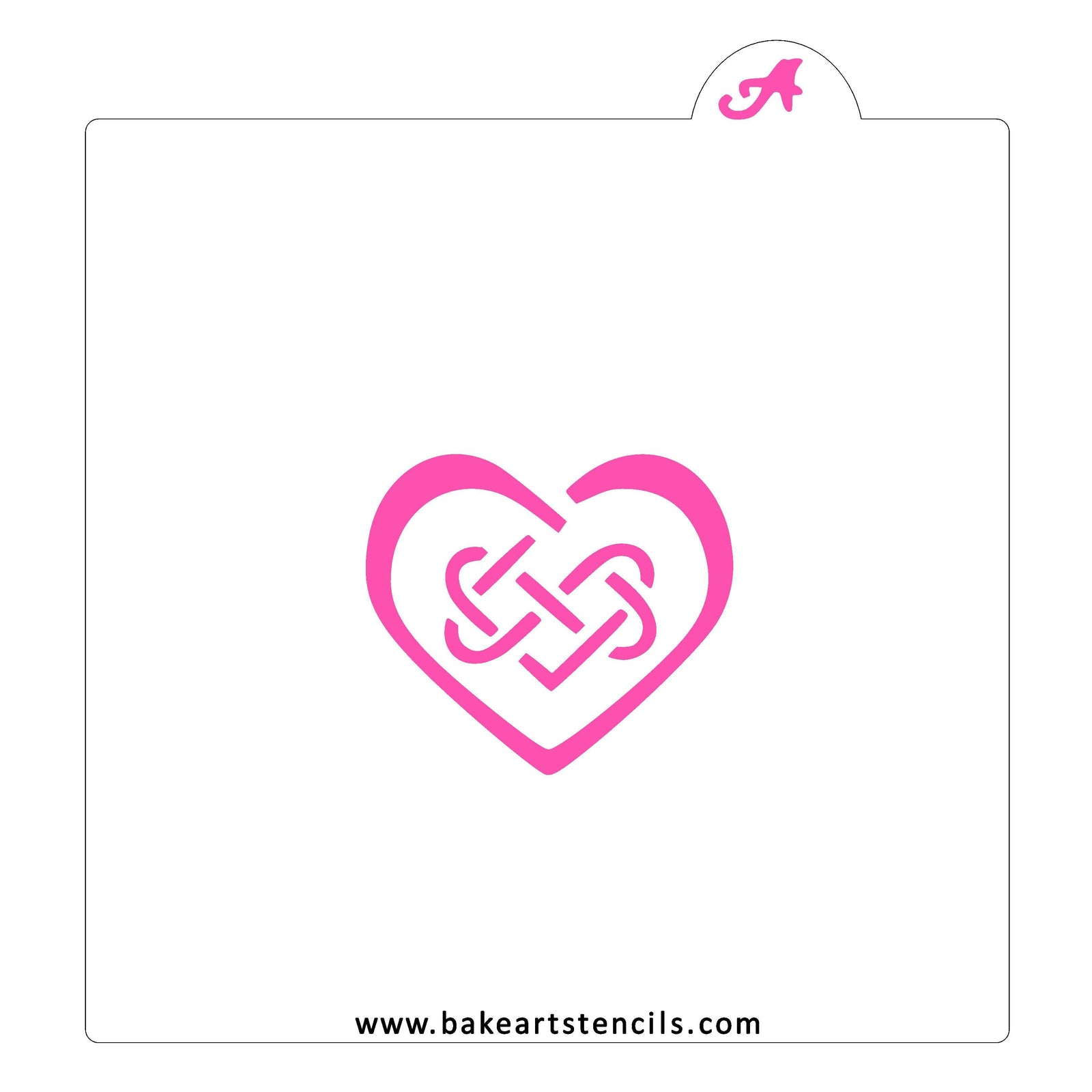 Irish Love Cookie Stencil 