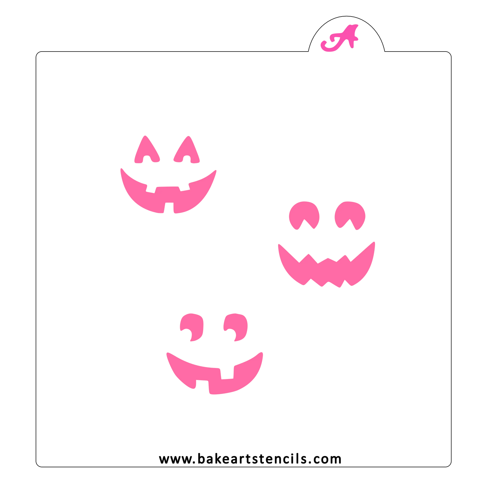 Jack O Lantern Oreo Stencils bakeartstencil