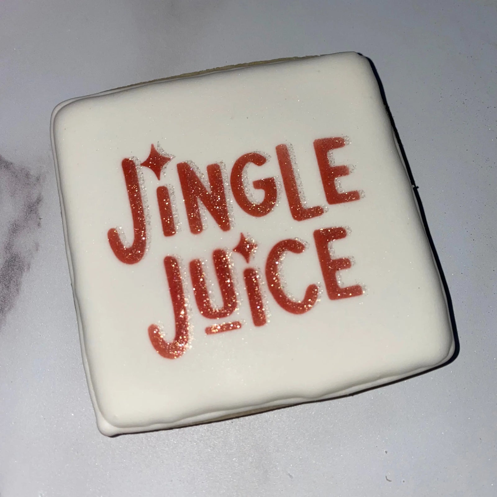 Jingle Juice Cookie Stencil bakeartstencil
