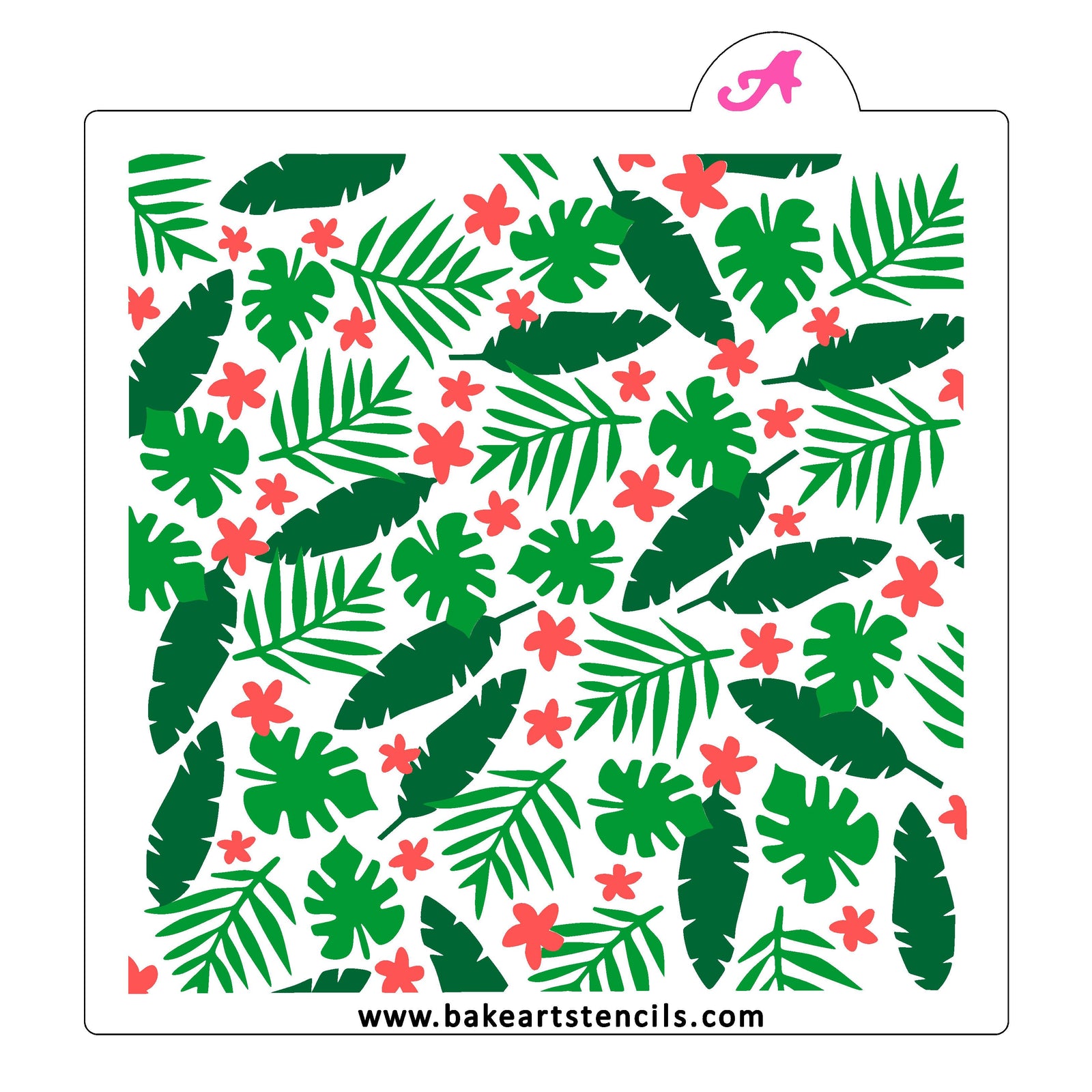 Jungle Burst Cookie Stencil Set bakeartstencil