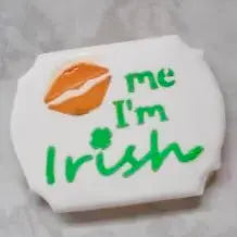 Kiss Me I'm Irish Cookie Stencil bakeartstencil