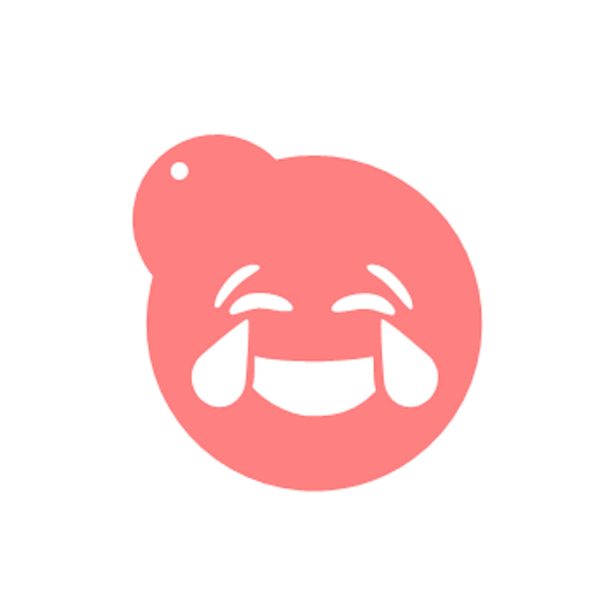 Laughing Tears Emoji Stencil bakeartstencil