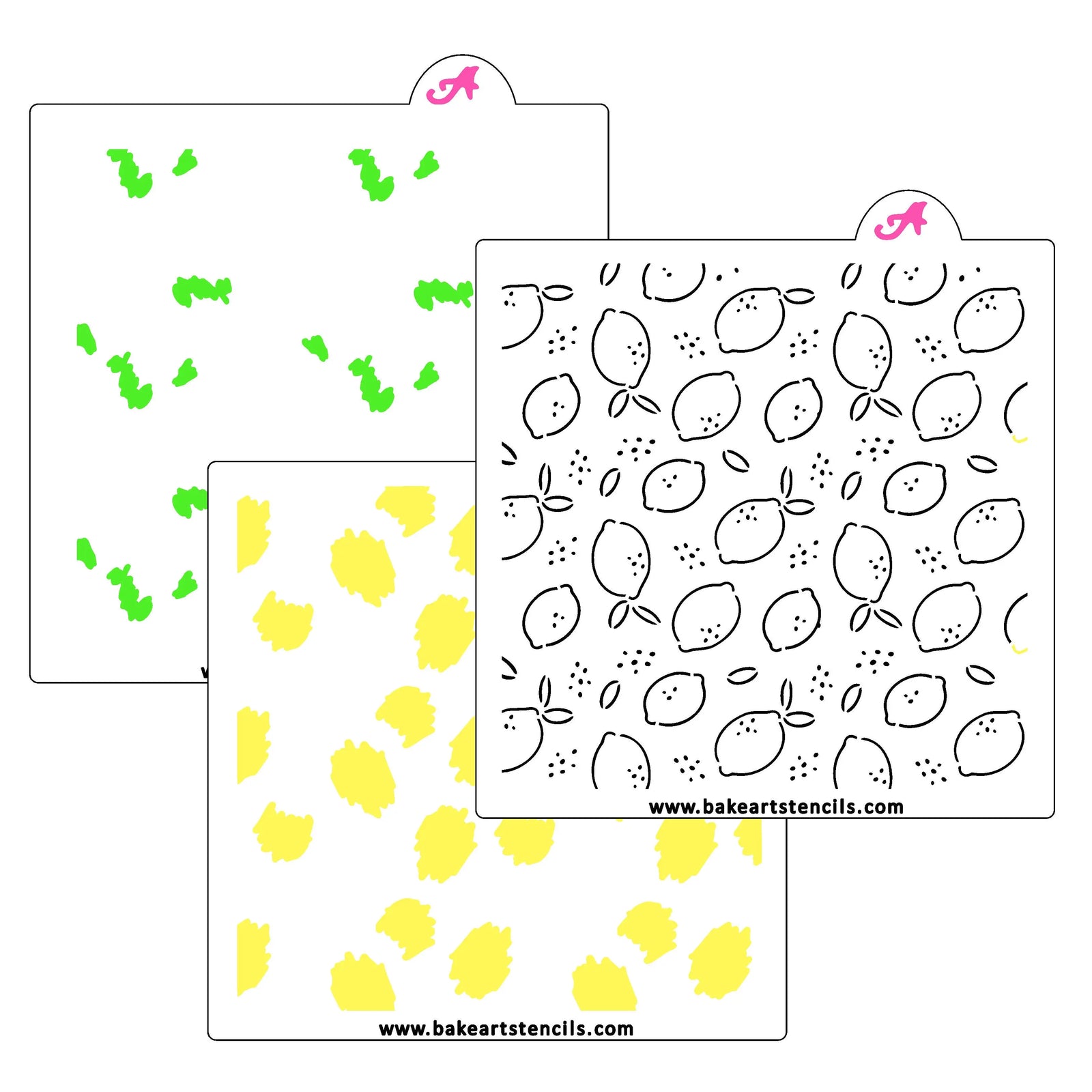 Lemon Squeezy Cookie Stencil bakeartstencil