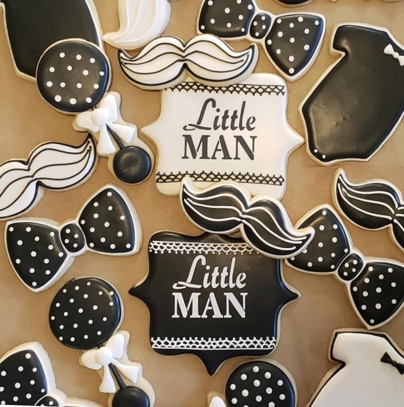 Little Man Cookie Stencil bakeartstencil