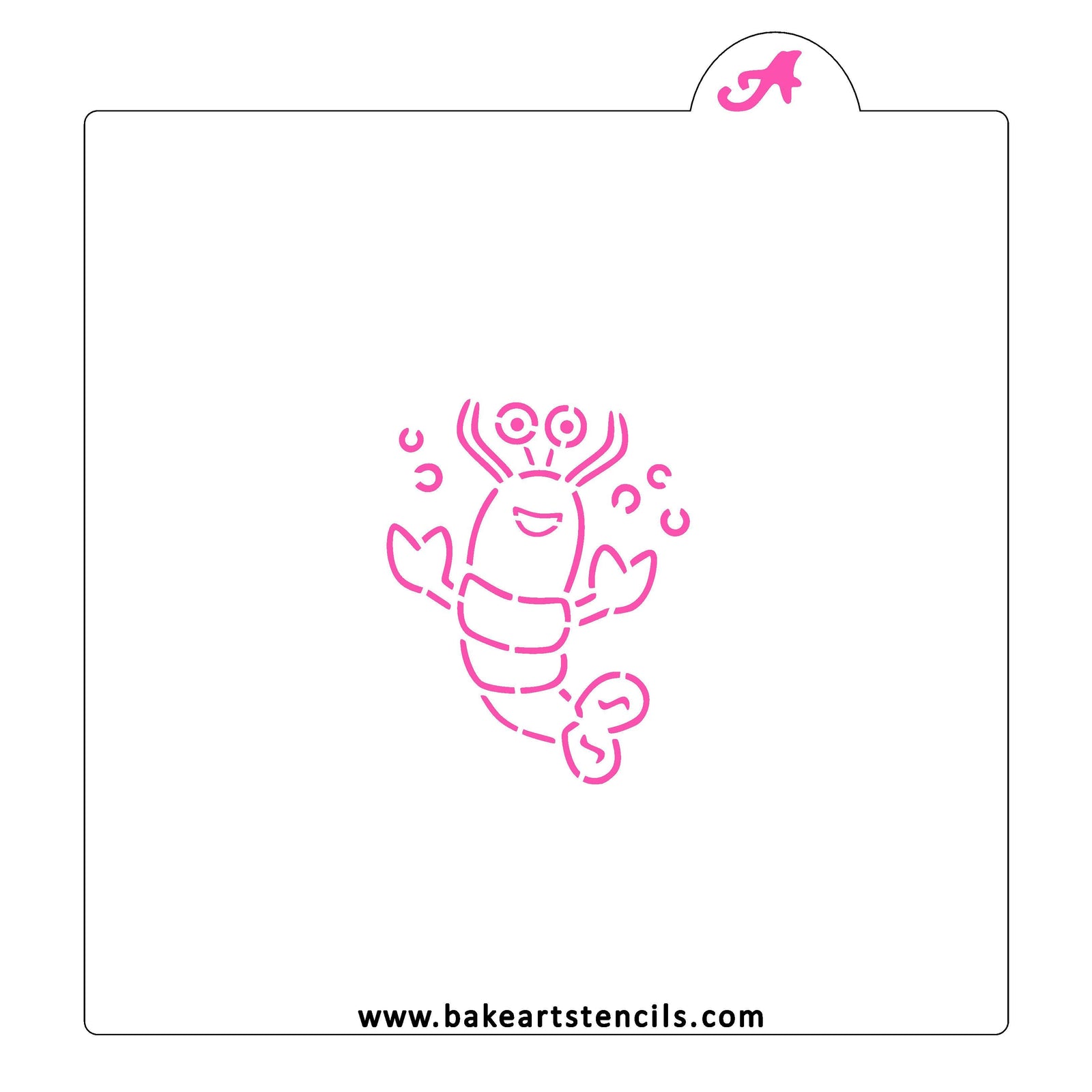 Lobster PYO Cookie Stencil bakeartstencil