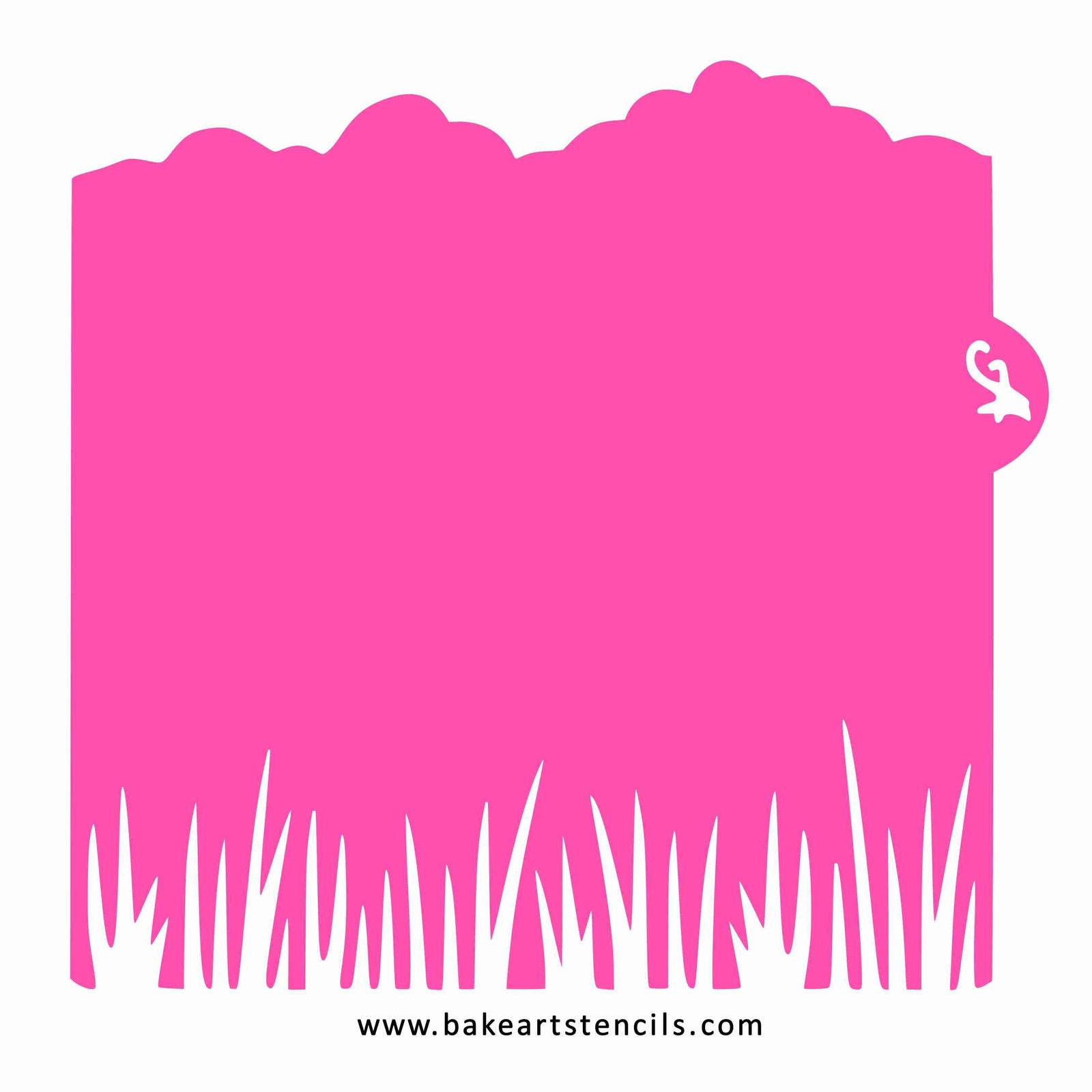 Long Grass & Clouds Stencil Edger bakeartstencil