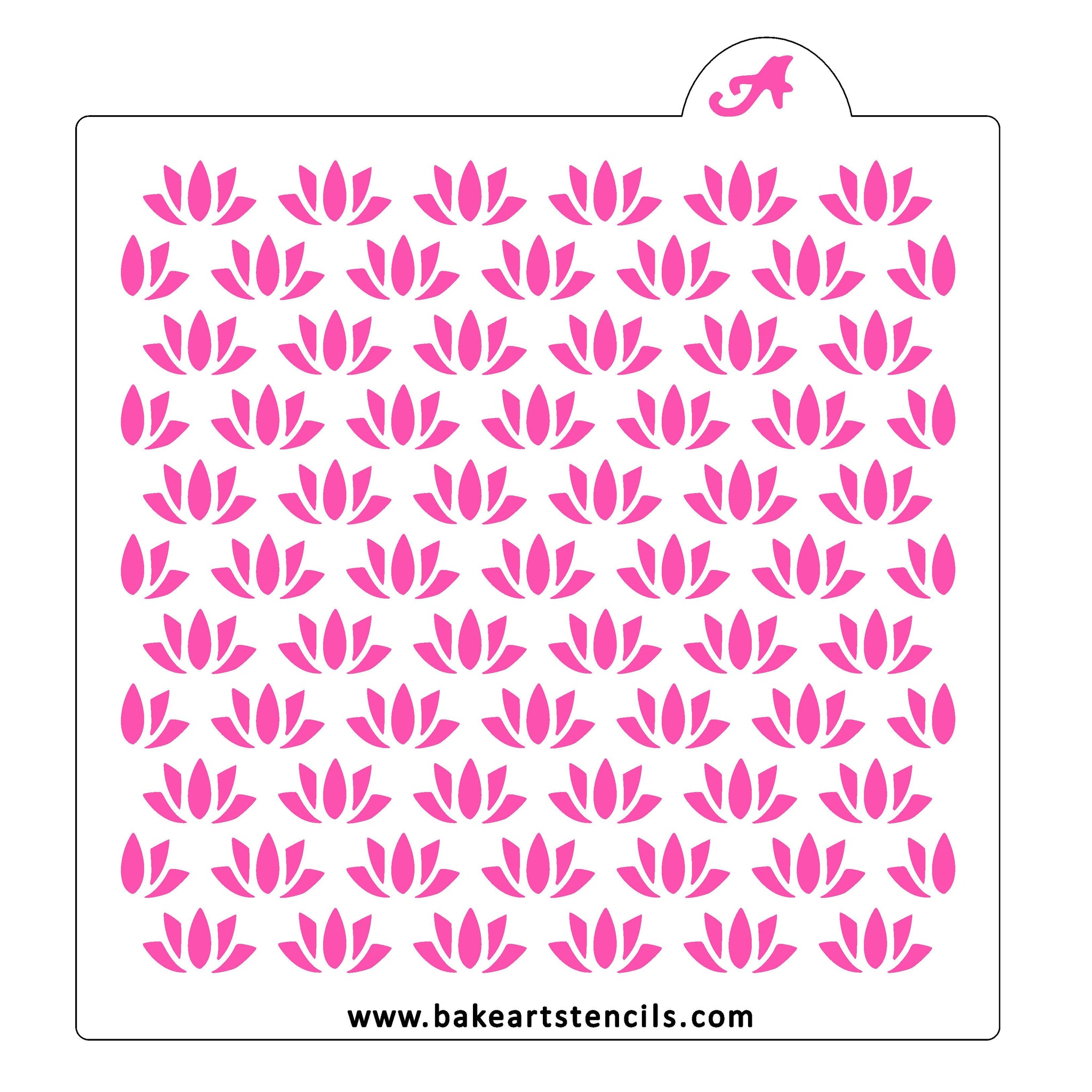 Printable Lotus Stencil
