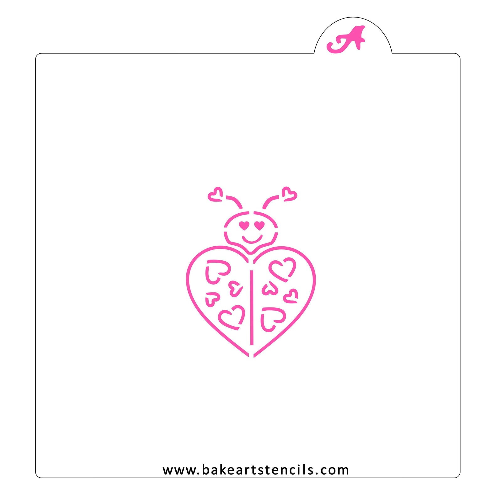 Lovely Ladybug PYO Stencil bakeartstencil