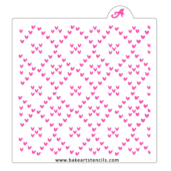 Lovely Sweater Pattern Stencil - bakeartstencils