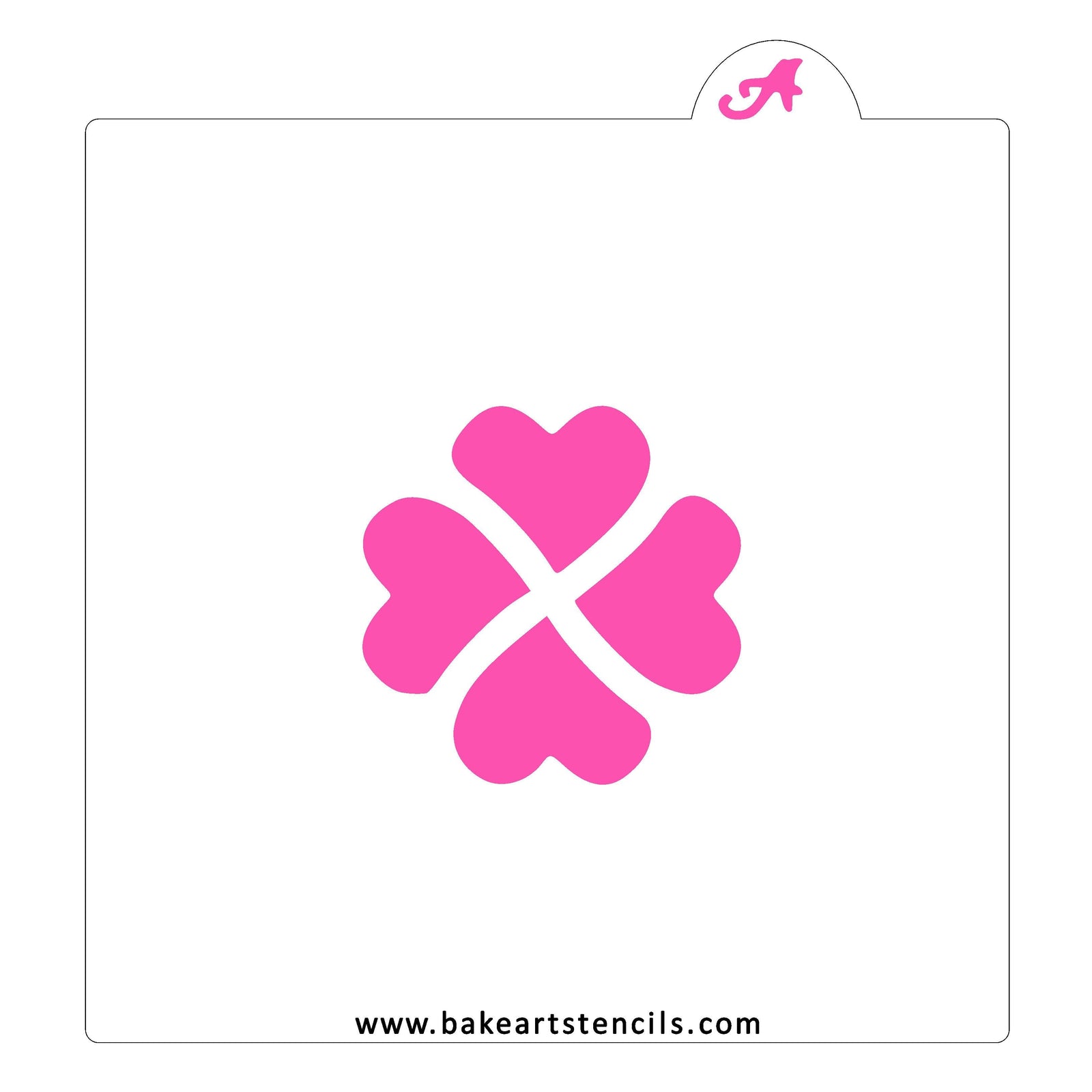 Lucky Clover Cookie Stencil bakeartstencil