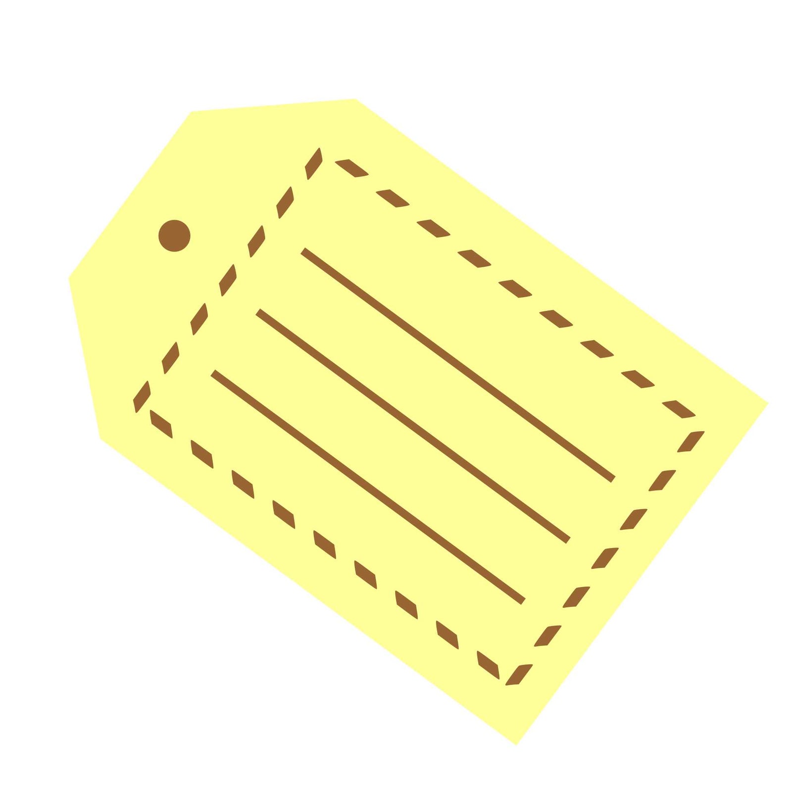 Luggage Tag Cookie Stencil bakeartstencil