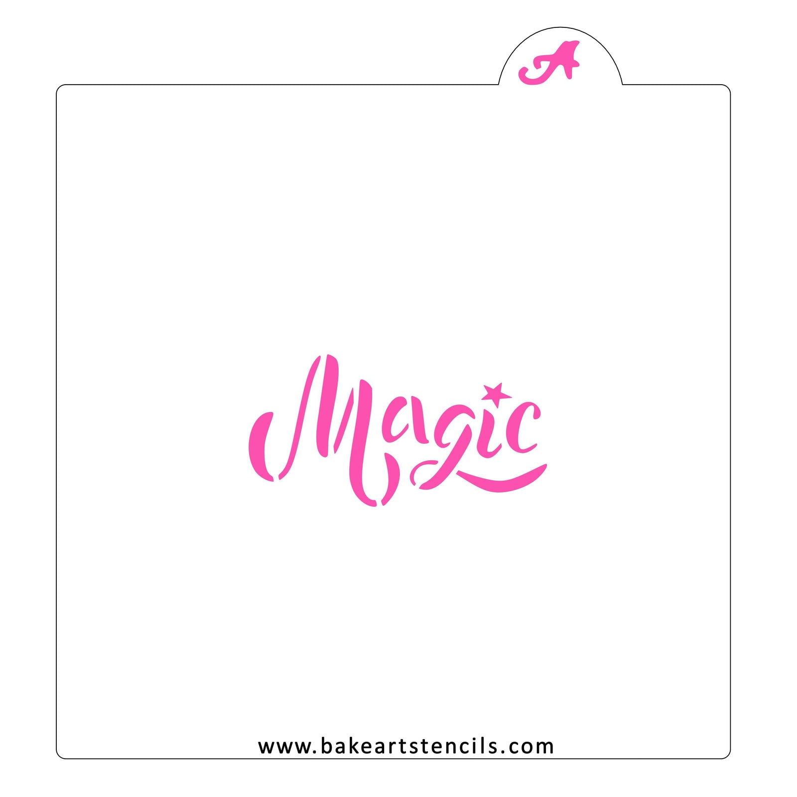 Magic Cookie Stencil bakeartstencils