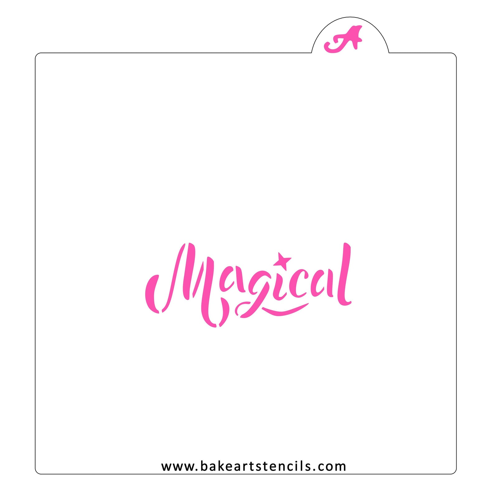 Magical Cookie Stencil bakeartstencil