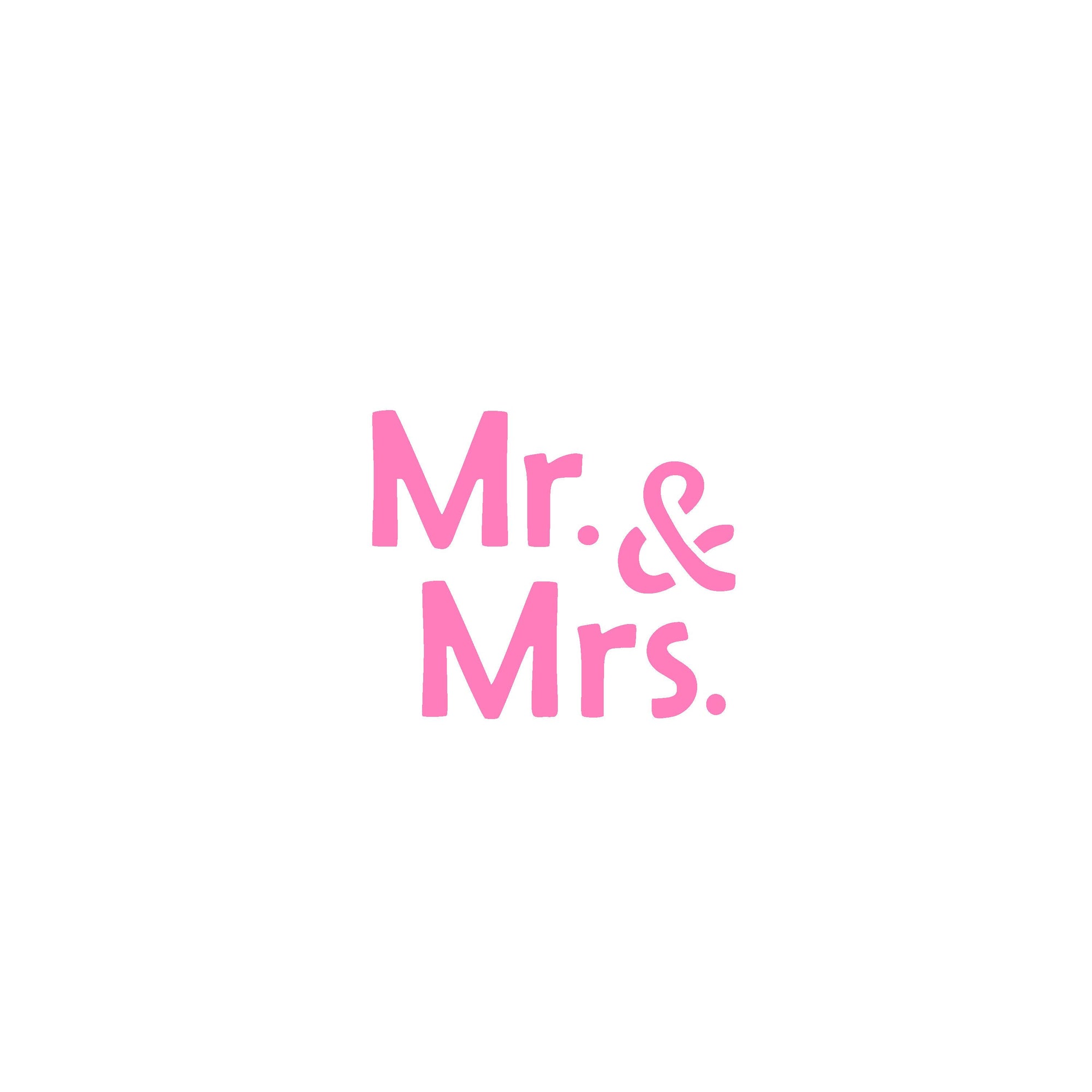 Manuscript Mr. and Mrs. Cookie Stencil bakeartstencils