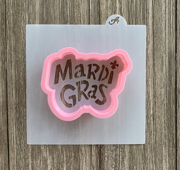 Mardi Gras Cutter/Stencil - bakeartstencils