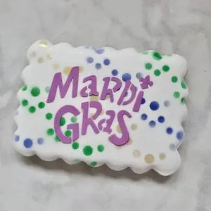 Mardi Gras Cookie Stencil bakeartstencil