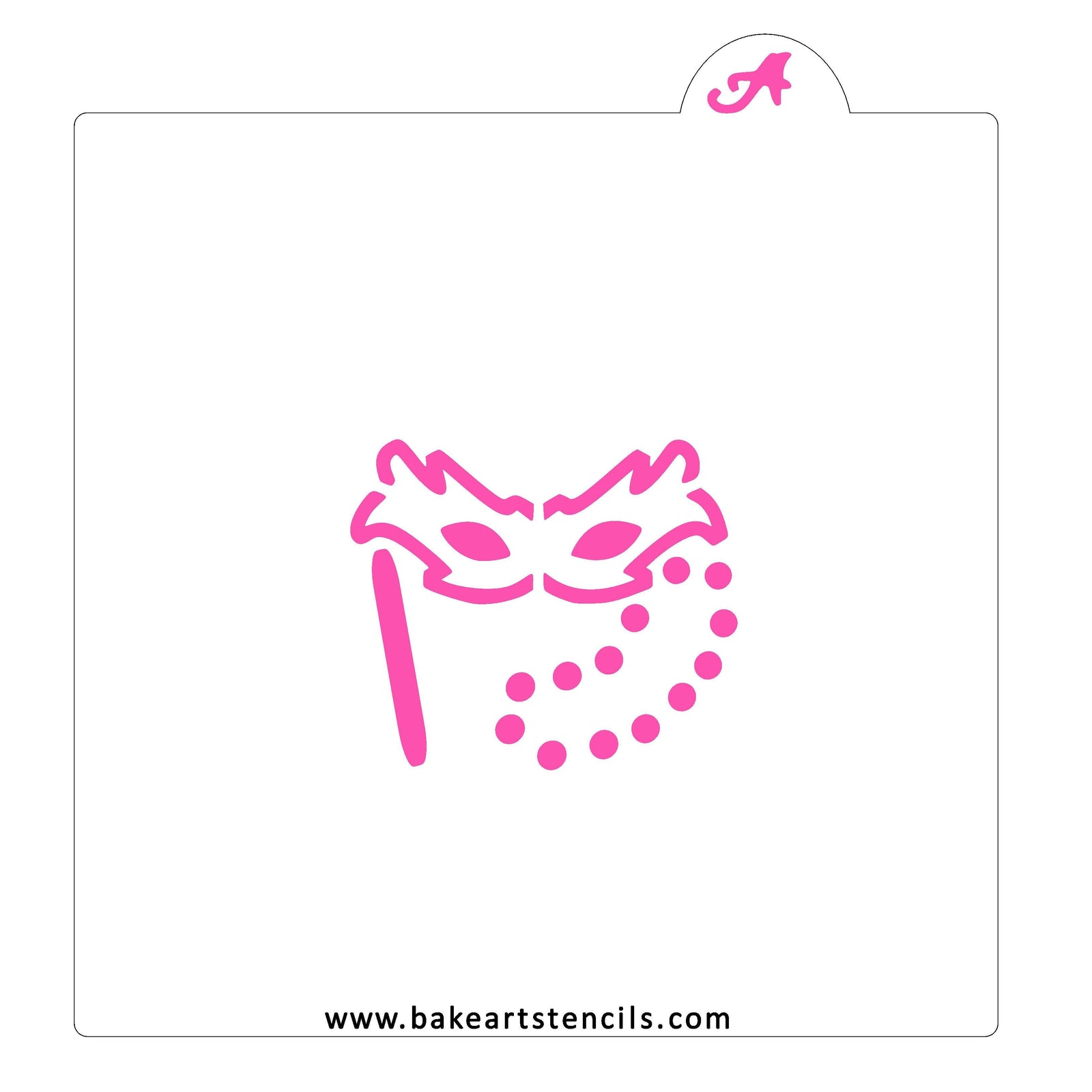 Mardi Gras Parade Cookie Stencil bakeartstencil