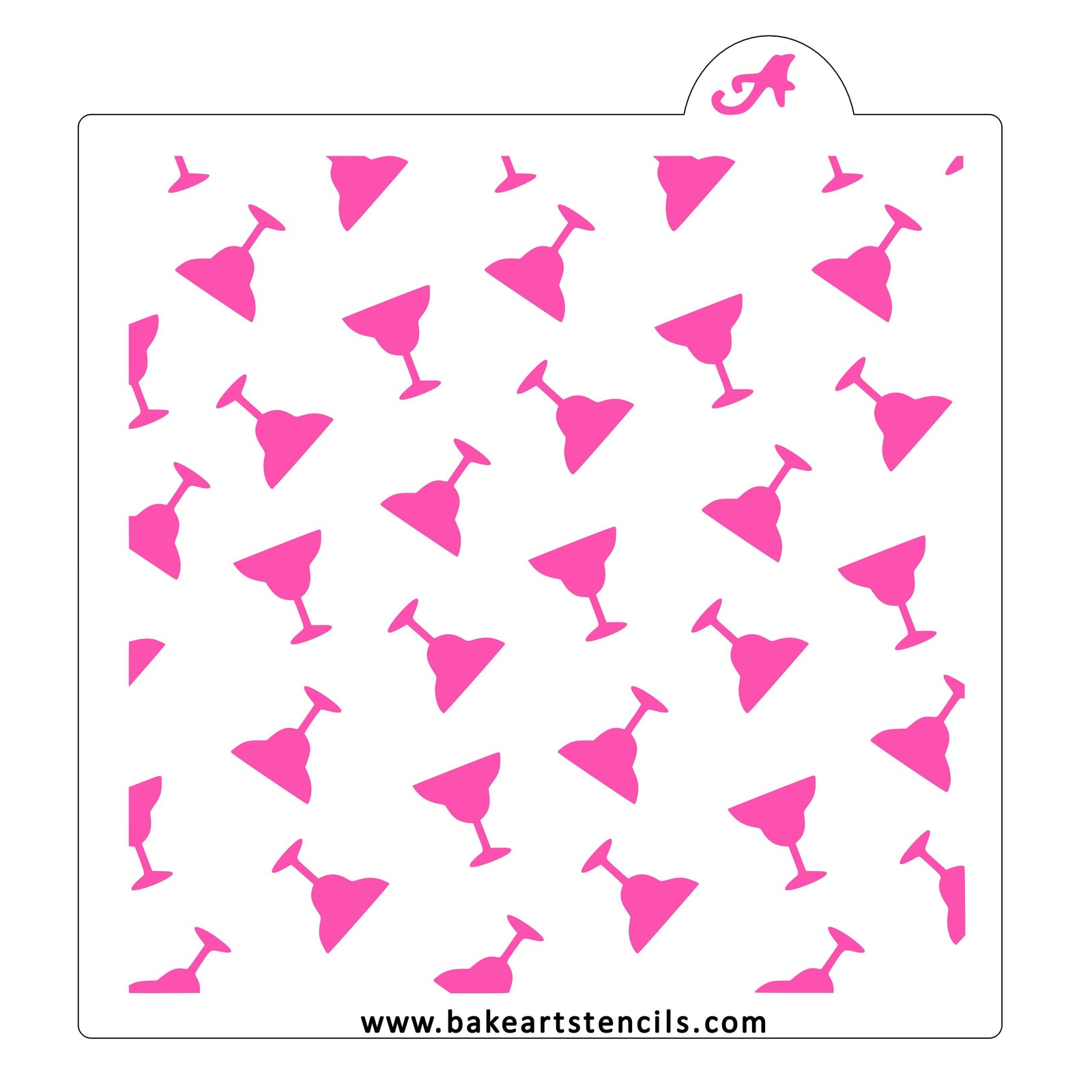 Margarita Pattern Stencil bakeartstencil