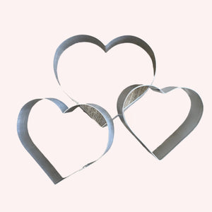 Metal Heart Cookie Cutter, available in several shapes for decorating Valentines Cookies and more.