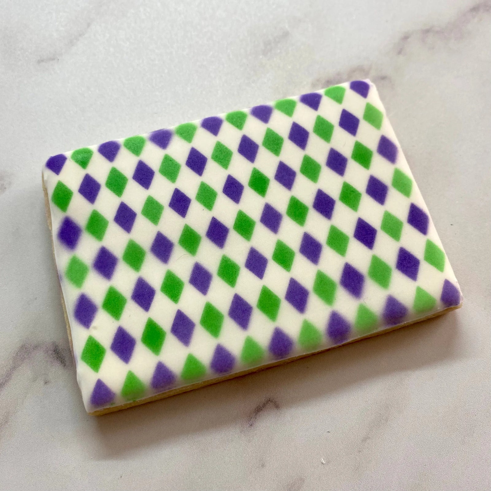 Mini Harlequin Pattern Stencil bakeartstencil