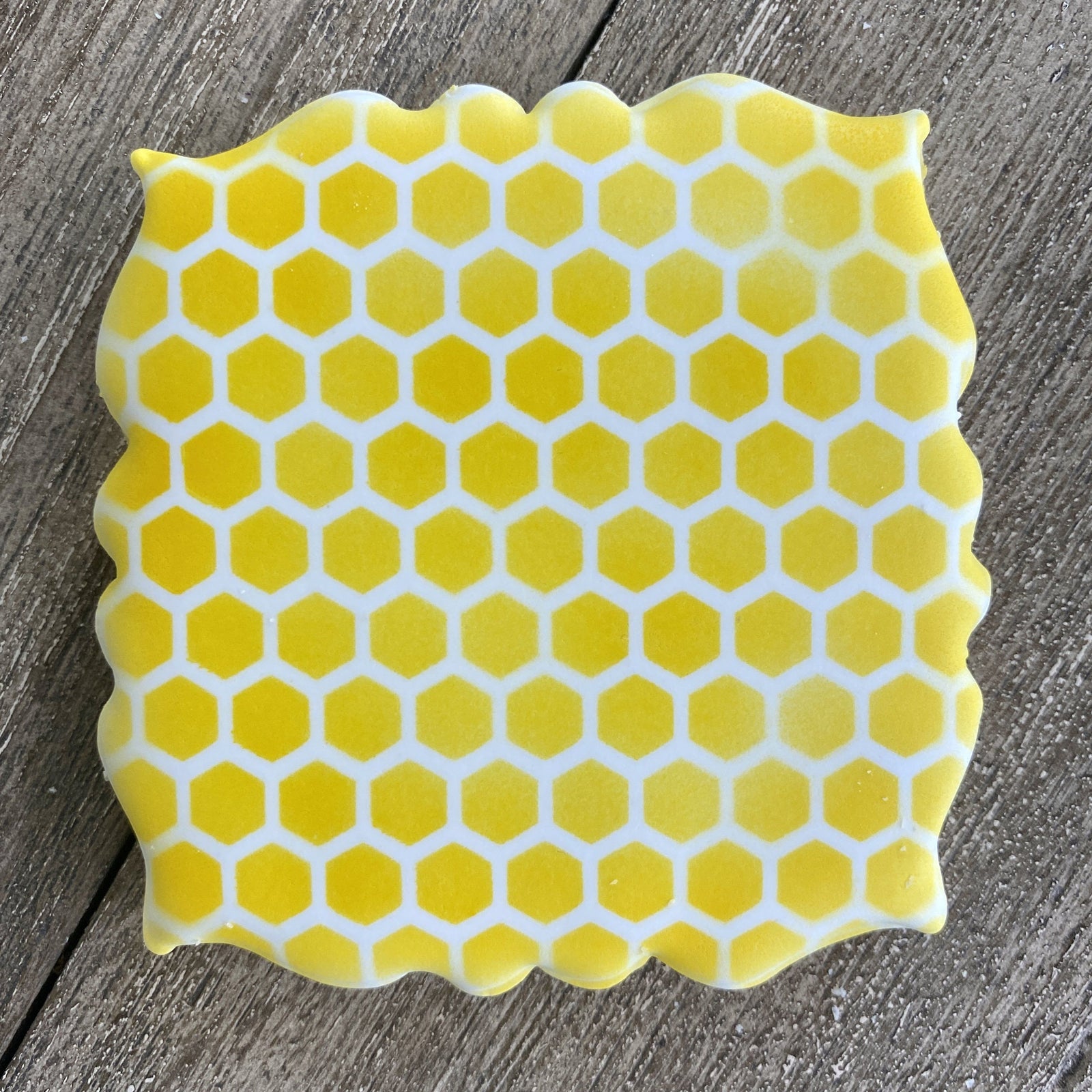 Mini Honeycomb Pattern Cookie Stencil bakeartstencils