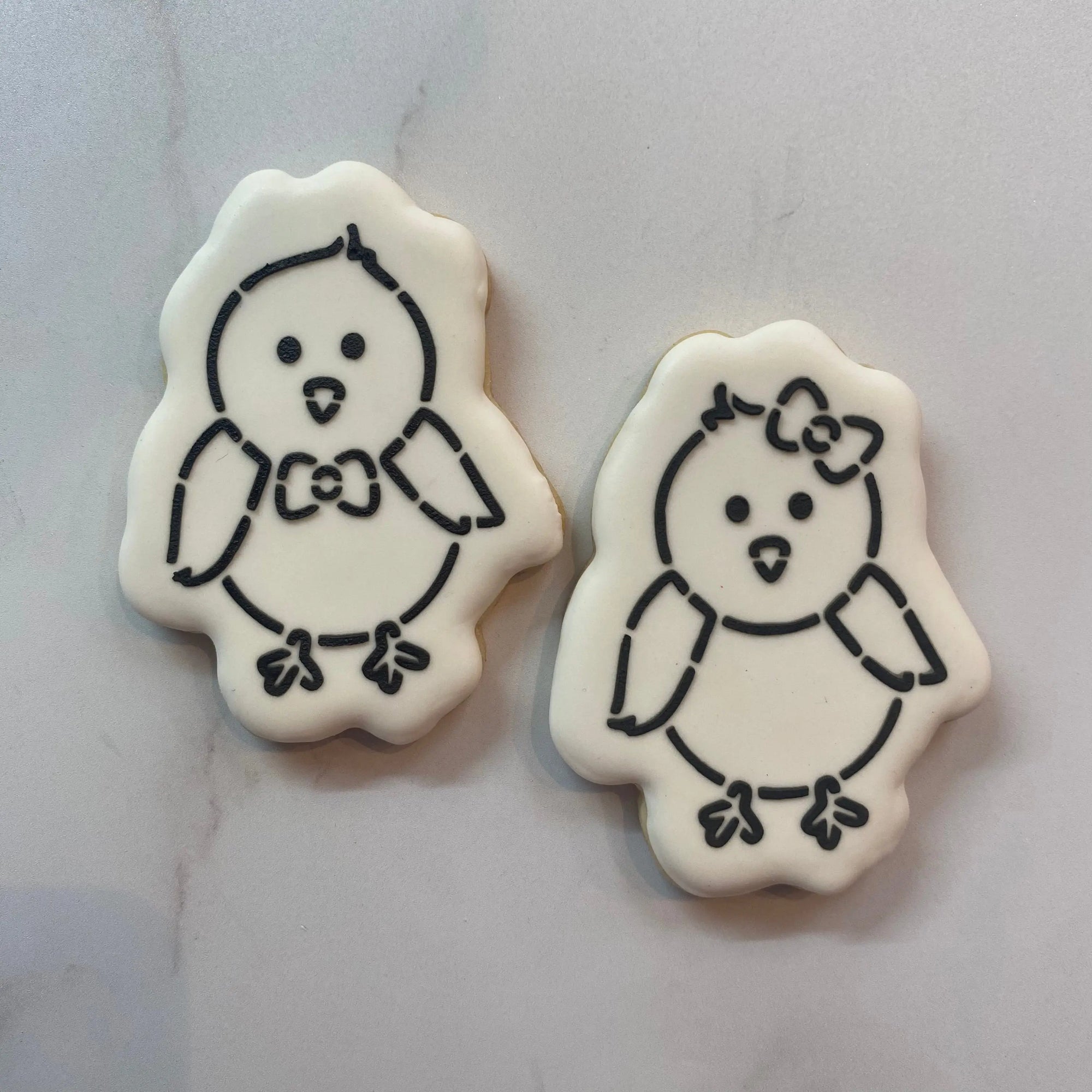 Chick PYO Cookie Decorating Set bakeartstencil