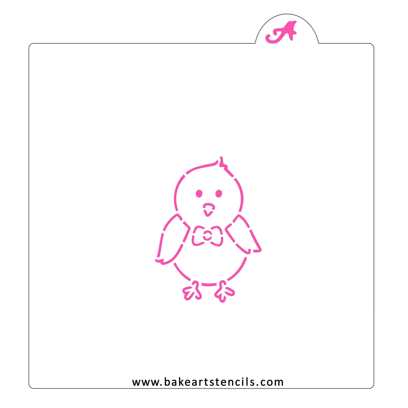 Mister Chick PYO Stencil bakeartstencil