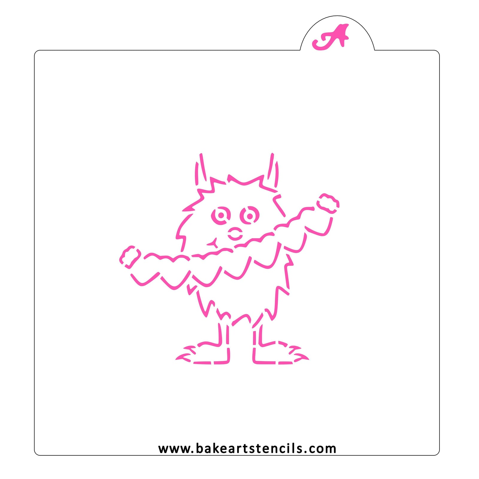 Monster Hearts PYO Stencil bakeartstencil