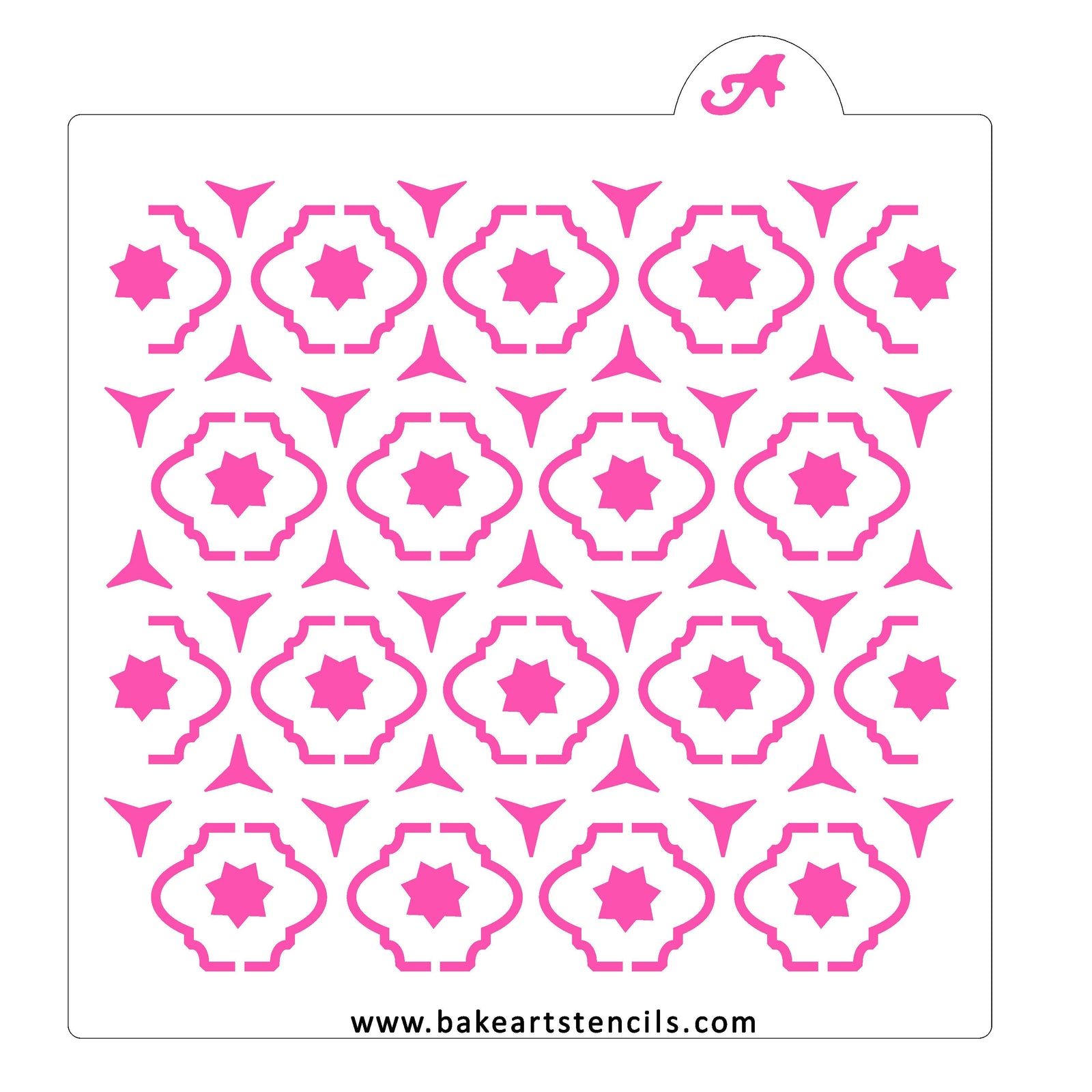Moroccan Pattern Cookie Stencil bakeartstencil