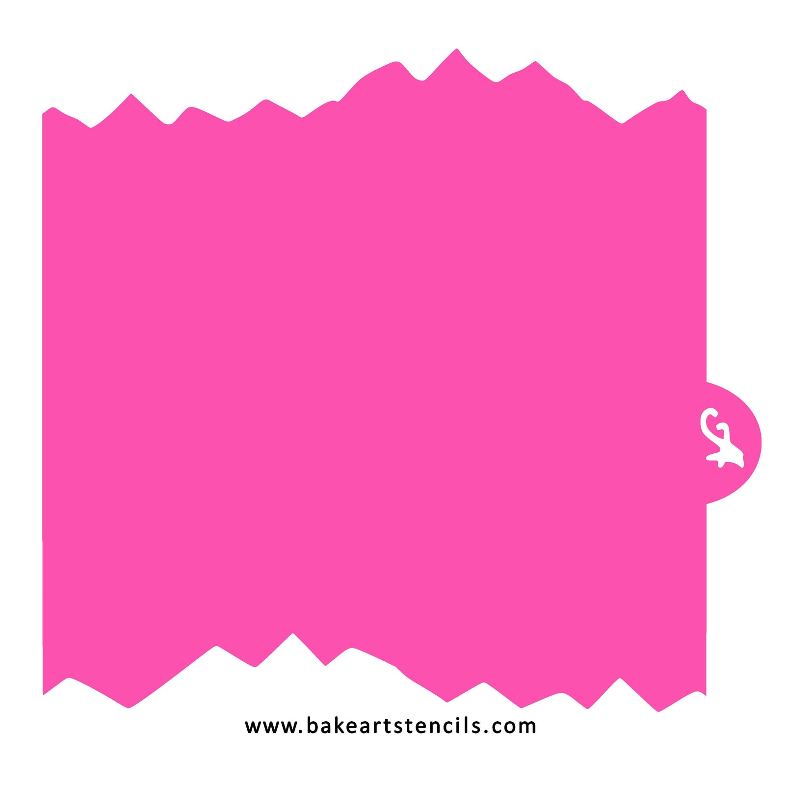 Mountain Range Stencil Edger bakeartstencil