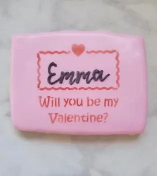Name Valentine Cookie Stencil bakeartstencil